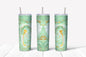 Seafoam and Gold Marble Tumbler 20 oz