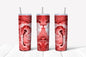 Red Marble Tumbler 20 oz