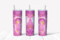 Pink and Gold Marble Tumbler 20 oz